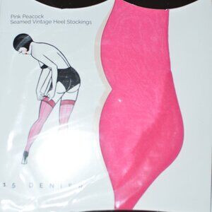 Playful Promise Pink Peacock Seamed Stocking